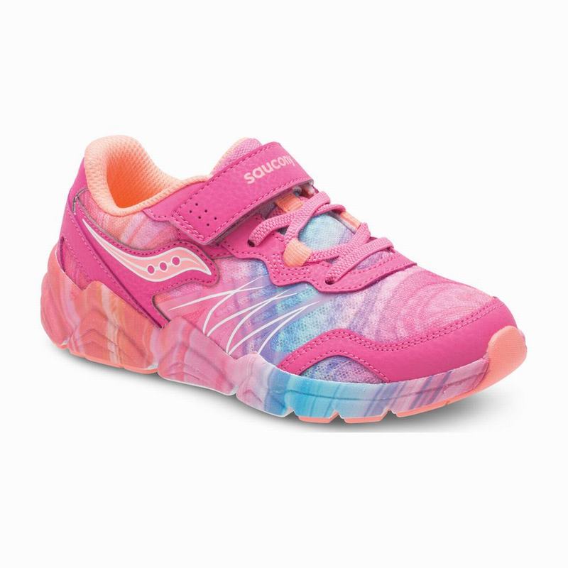 Sneakers Saucony Flash A/C Bambina Rosa/Colorate Saldi NF4551WO